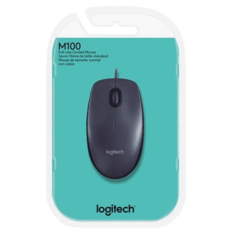 Mouse Com Fio M100 Logitech 