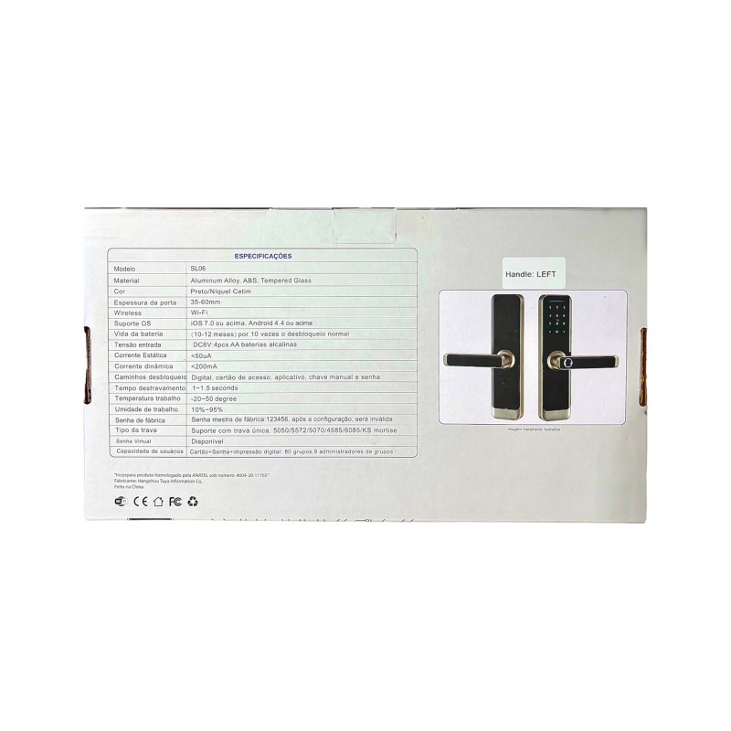 Fechadura Inteligente Wi-fi SL-06 Nova Digital