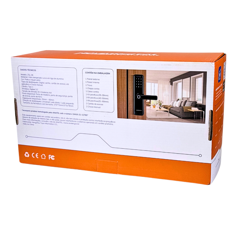 Fechadura Inteligente Zigbee ZSL-06 Nova Digital Fechadura Inteligente Zigbee ZSL-06 Nova Digital