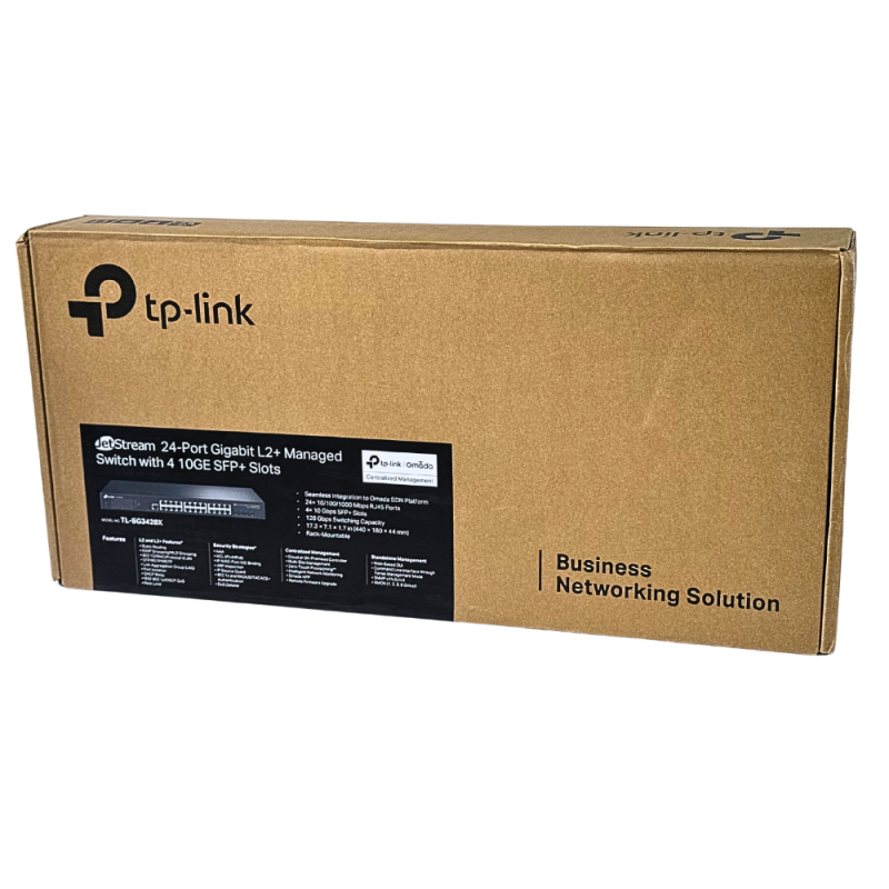 Switch 24 Portas + 4 SFP Gerenciável TL- SG3428X Tp-Link Switch 24 Portas + 4 SFP Gerenciável TL- SG3428X Tp-Link