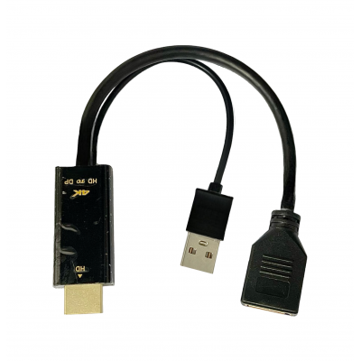 Adaptador Hdmi Para DisplayPort + Usb 