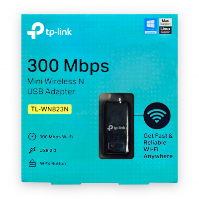 Adaptador Usb Wi-Fi 300Mbps TL-WN823N