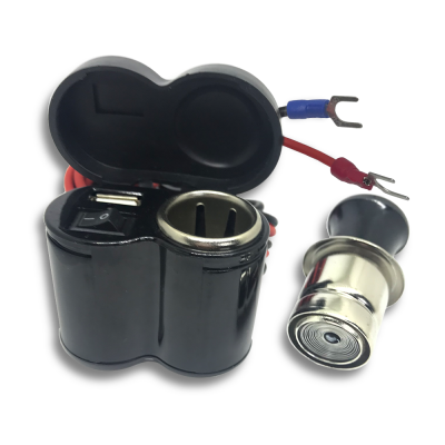 Adaptador Usb E Tomada Carregadora 12v Para Moto Exbom Camt-au20 Adaptador Usb E Tomada Carregadora 12v Para Moto Exbom Camt-au20
