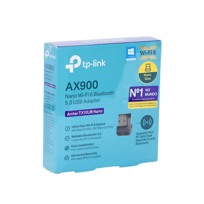 Adaptador USB Wi-Fi 6 AX900 Archer TX10UB Nano