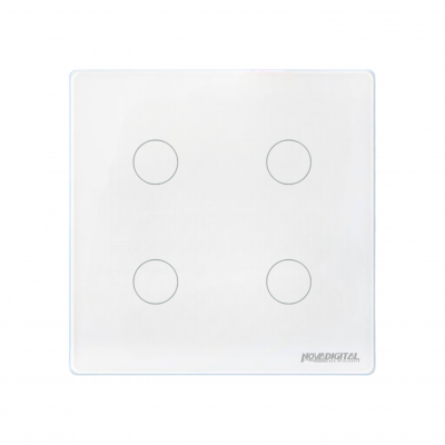 Interruptor 4 Botões Branco 4X4 WS-US4-RF Nova Digital 