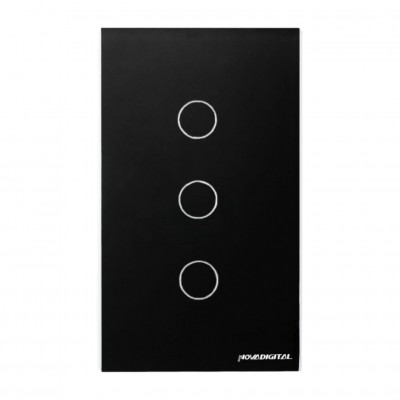 Interruptor 3 Botões Preto 4X2 Lite-WS-3 Nova Digital	