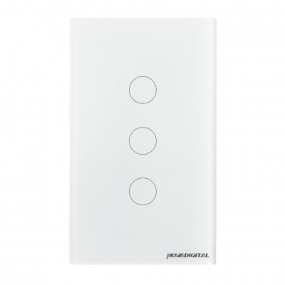 Interruptor 3 Botões Branco 4X2 Lite-WS-3 Nova Digital
