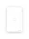 Interruptor 4X2 Inteligente Touch Wi-Fi + RF 433Mhz 1 Botão Branco WS-US-RF