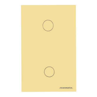 Interruptor 2 Botões Dourado 4X2 WS-US-RF Nova Digital