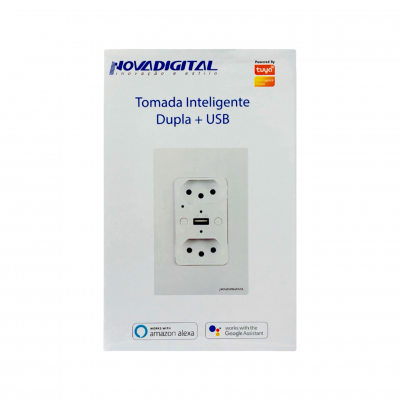 Tomada Inteligente Dupla USB Branco S2C-USB Tomada Inteligente Dupla USB Branco S2C-USB