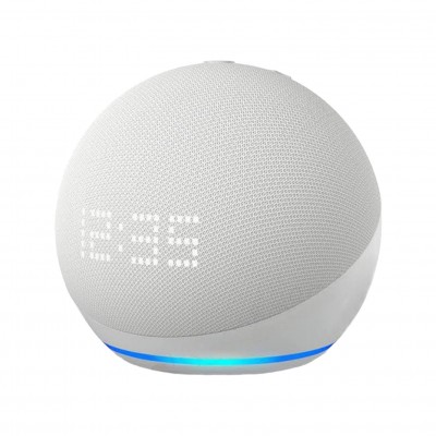 Echo Dot 5ª Geração  Com Relógio Alexa Branca Echo Dot 5ª Geração  Com Relógio Alexa Branca