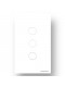 Interruptor 4X2 Inteligente Touch Wi-Fi + RF 433Mhz 3 Botões Branco WS-US-RF