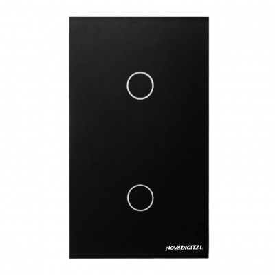 Interruptor 2 Botões Preto 4X2 WS-US-RF Nova Digital