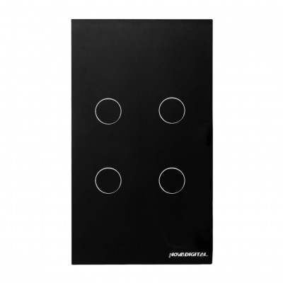 Interruptor 4 Botões Preto 4X2 Lite-ws4 Nova Digital