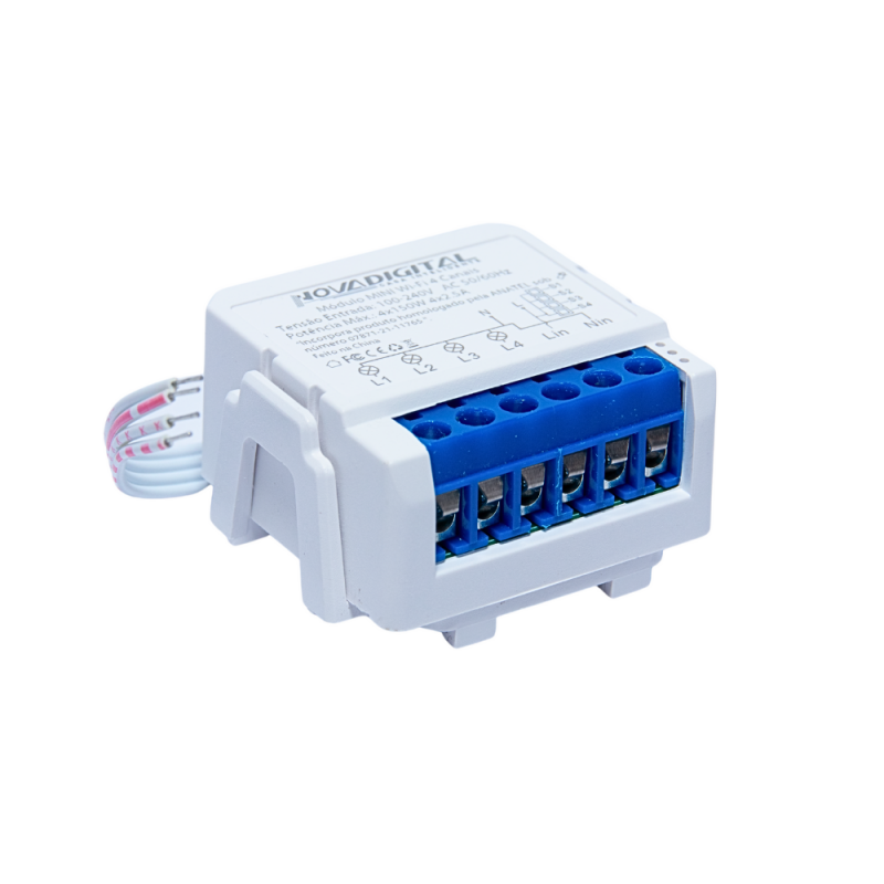 Módulo Mini MS-107WF 4 Canais Nova Digital