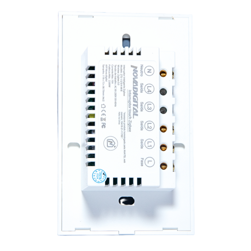Interruptor Zigbee 2 Botões Branco 4x2 ZTS-US2-W – Nova Digital Interruptor Zigbee 2 Botões Branco 4x2 ZTS-US2-W – Nova Digital