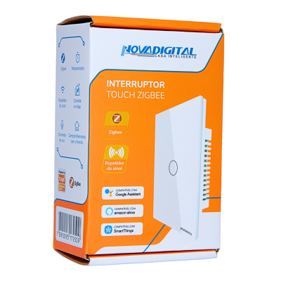 Interruptor Zigbee 3 Botões Branco 4x2 ZTS-US3-W Nova Digital