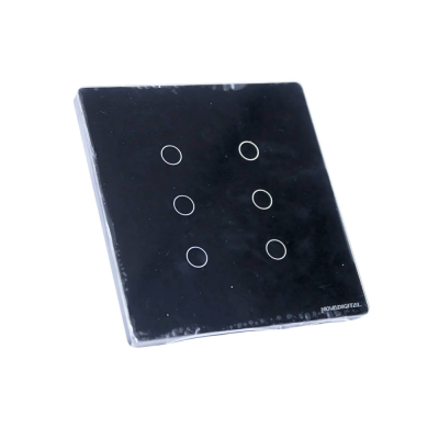 Interruptor Zigbee 6 Botões Preto 4x4 SY-ZB 6 B Nova Digital