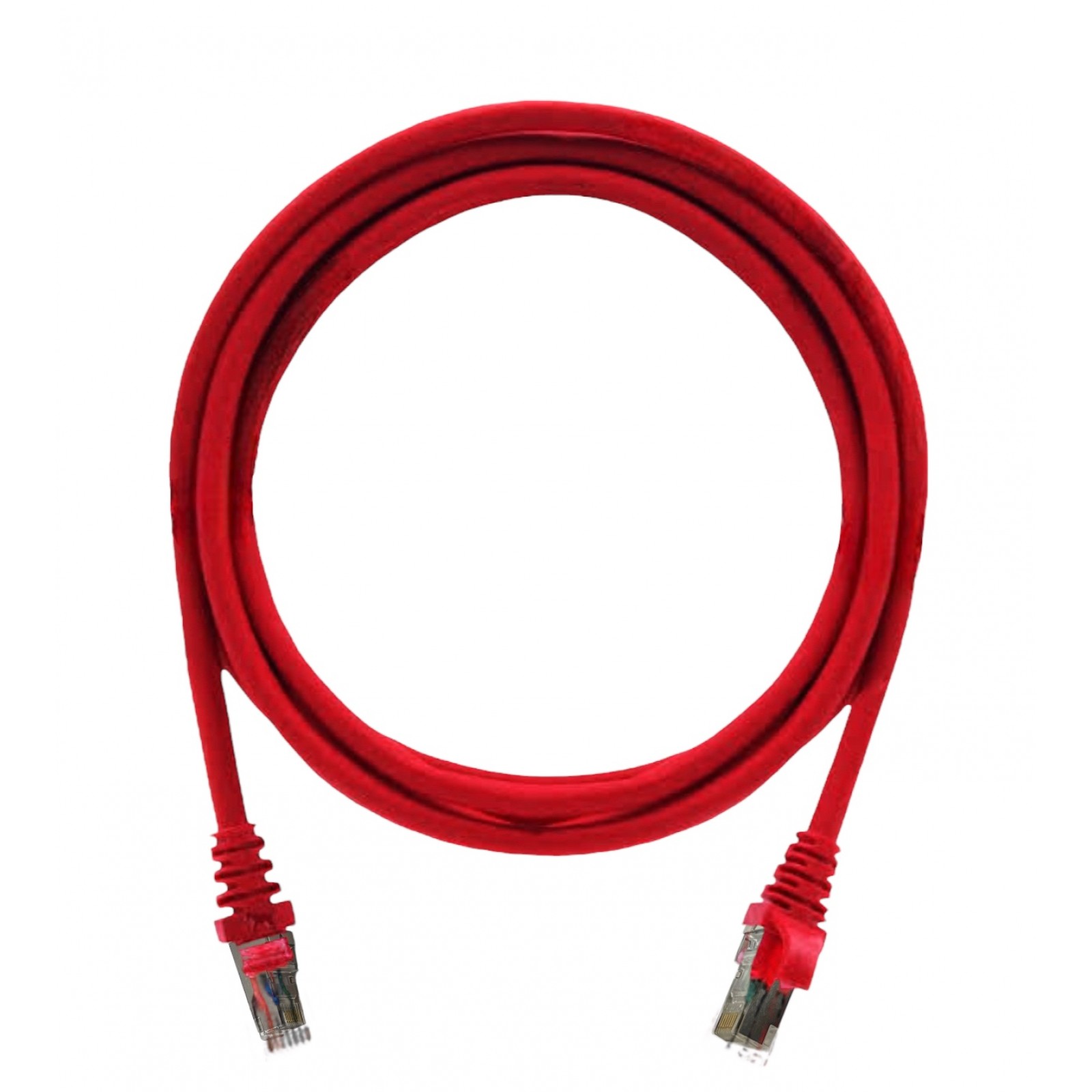 Patch Cord Cat6A 2,5M Furukawa Gigalan Vermelho Blindado