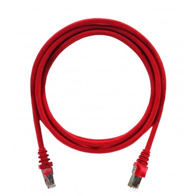 Patch Cord Cat6A 2,5M Furukawa Gigalan Vermelho Blindado 35085015