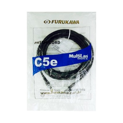Patch Cord Cat5e 4M Furukawa Multilan Preto 35103106