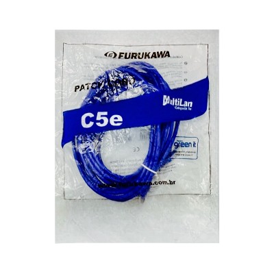 Patch Cord Cat5e 5M Furukawwa Multilan azul 35103607