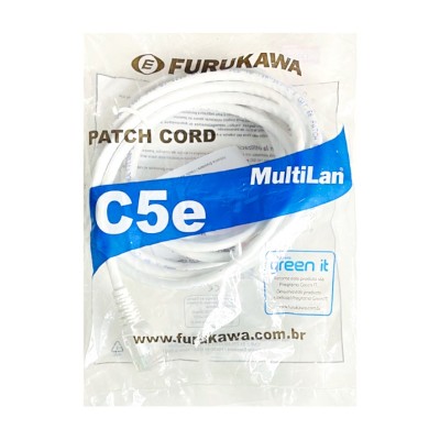 Patch Cord Cat5e 2,5M Furukawa Multilan Branco 35103504