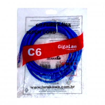 Patch Cord Cat6 5M Furukawa Gigalan Azul