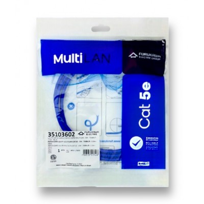Patch Cord Cat5e 1,5M Furukawa Multilan Azul