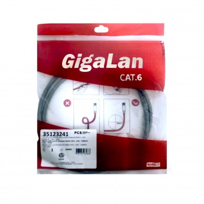Patch Cord Cat6 1M Furukawa Gigalan Cinza 35123241 Patch Cord Cat6 1M Furukawa Gigalan Cinza 35123241