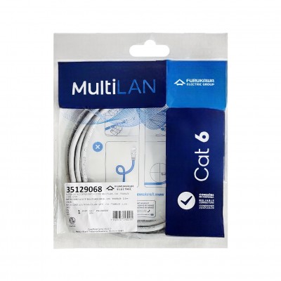 Patch Cord Cat6 2,5M Furukawa Multilan Cinza 35129068