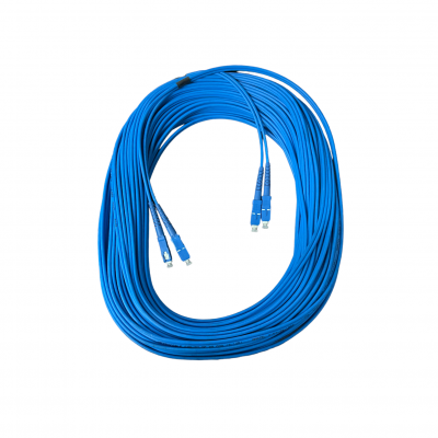 Cordão Óptico Duplex 9/125 Monomodo 3mm SC/ SC 30M Azul