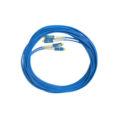 Cordão Óptico Duplex 9/125 Monomodo 3mm SC-SC 6M Azul Cordão Óptico Duplex 9/125 Monomodo 3mm SC-SC 6M Azul