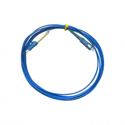 Cordão Óptico Simplex 9/125 Monomodo SC-PC/ LC-PC 3M Azul Cordão Óptico Simplex 9/125 Monomodo SC-PC/ LC-PC 3M Azul