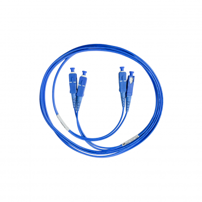 Cordão Óptico Duplex 9/125 Monomodo SC-PC/ SC-PC 3M Azul Cordão Óptico Duplex 9/125 Monomodo SC-PC/ SC-PC 3M Azul