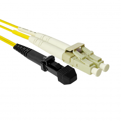Cordão Óptico Duplex 50.0 Multímodo MTRJ/LC 2,5M Amarelo