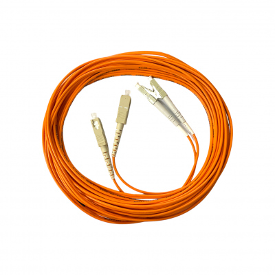 Cordão Óptico Duplex 62.5 Multímodo SC-PC/ LC-PC 7M Laranja Cordão Óptico Duplex 62.5 Multímodo SC-PC/ LC-PC 7M Laranja