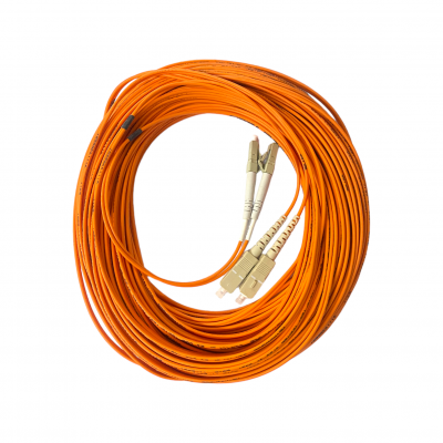 Cordão Óptico Duplex 62.5 Multímodo SC-PC/ LC-PC 25M Laranja Cordão Óptico Duplex 62.5 Multímodo SC-PC/ LC-PC 25M Laranja