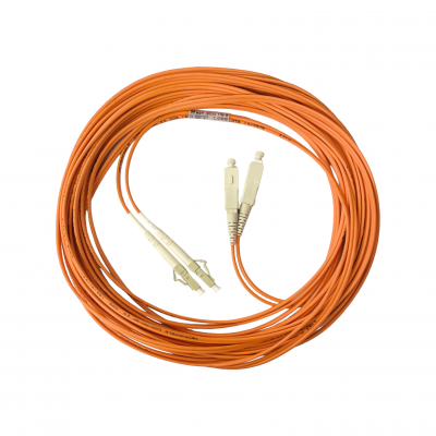 Cordão Óptico Duplex Multímodo SC-PC/ LC-PC 11M Laranja Cordão Óptico Duplex Multímodo SC-PC/ LC-PC 11M Laranja