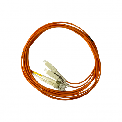 Cordão Óptico Duplex 62.5 Multímodo SC-PC/ LC-PC 2,5M Laranja Cordão Óptico Duplex 62.5 Multímodo SC-PC/ LC-PC 2,5M Laranja