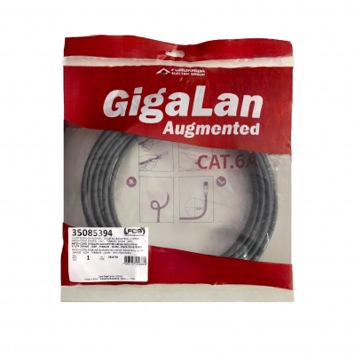 Patch Cord Cat6A 10M Furukawa Gigalan Cinza Blindado 35085394 Patch Cord Cat6A 10M Furukawa Gigalan Cinza Blindado 35085394