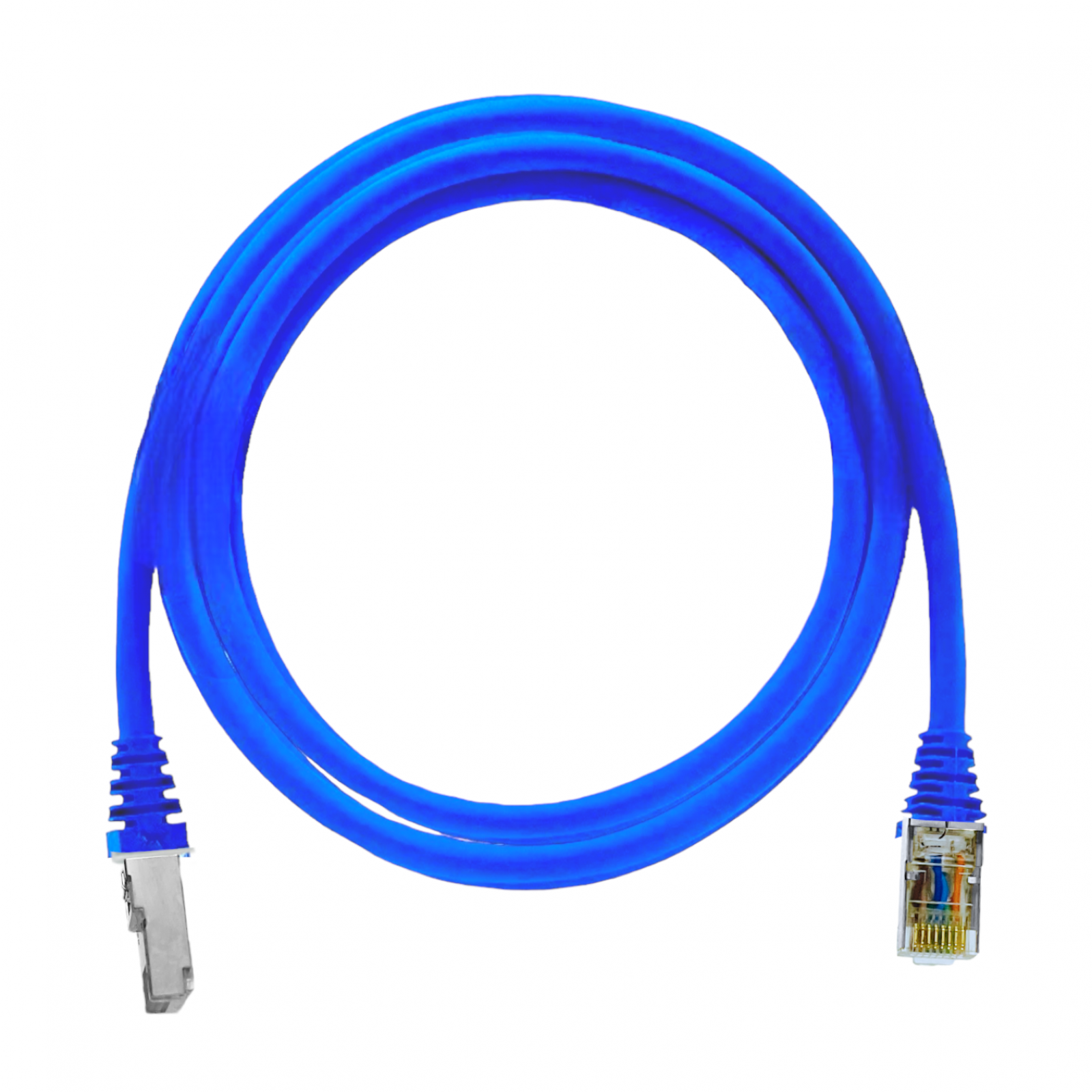 Patch Cord Cat6A 2M Furukawa Patch View Gerenciável Azul Blindado 35714603