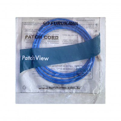 Patch Cord Cat6A 2M Furukawa Patch View Gerenciável Azul Blindado 35714603