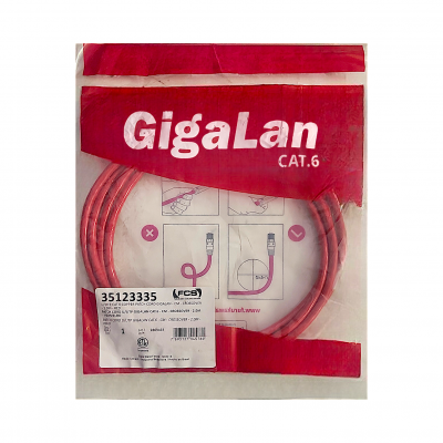 Patch Cord Cat6 2,5M Furukawa Gigalan Vermelho 35123335	