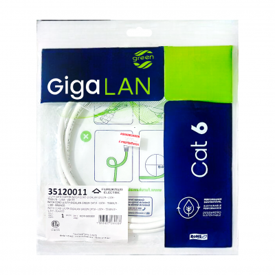 Patch Cord Cat6 1,5M Furukawa Gigalan Branco Patch Cord Cat6 1,5M Furukawa Gigalan Branco