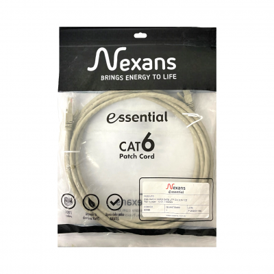 Patch Cord Cat6 2,5M Nexans Cinza 