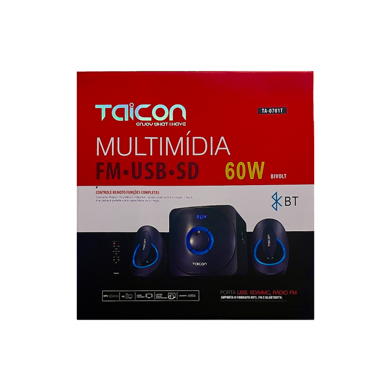 Caixa De Som Bluetooth Multimídia TA-0701T Taicon