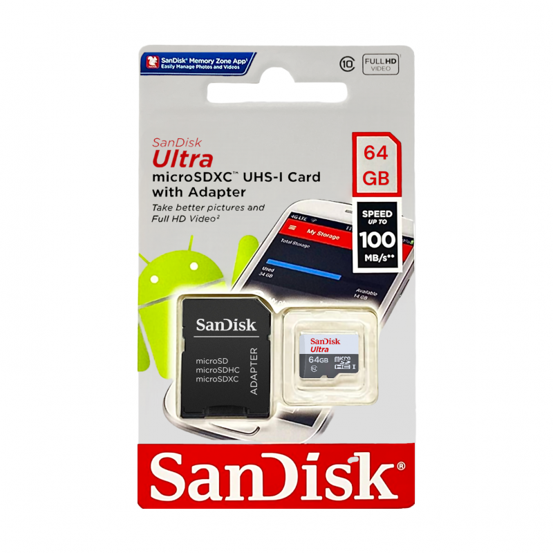 Cartão de Memória Micro Sd Ultra 64Gb Sandisk