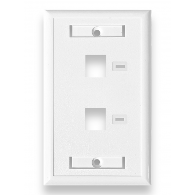 Espelho 4X2 2 Portas Para Keystone K-GL-1218B Branco	