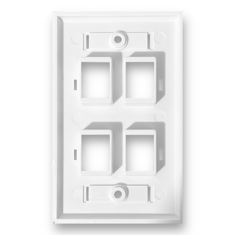 Espelho 4X2 4 Portas Para Keystone K-GL-1218D Branco	